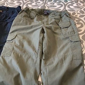 Women’s 5 11 tactical series pants. $25 Each. Green.,Tan. Blue available